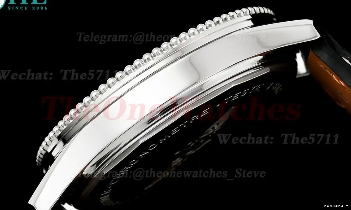 Grey Black TF 1 Dial 41mm Date SS Navitimer LE A2824 0424